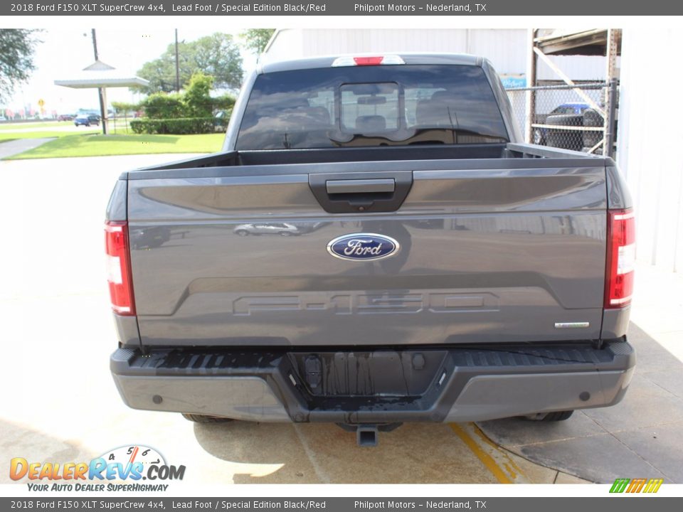 2018 Ford F150 XLT SuperCrew 4x4 Lead Foot / Special Edition Black/Red Photo #9