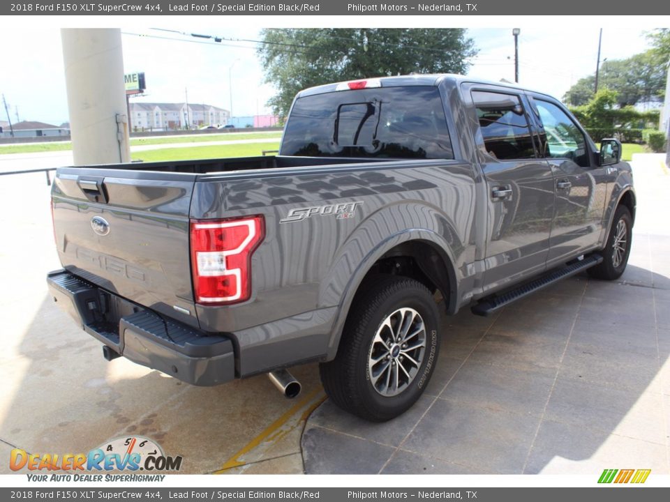 2018 Ford F150 XLT SuperCrew 4x4 Lead Foot / Special Edition Black/Red Photo #10