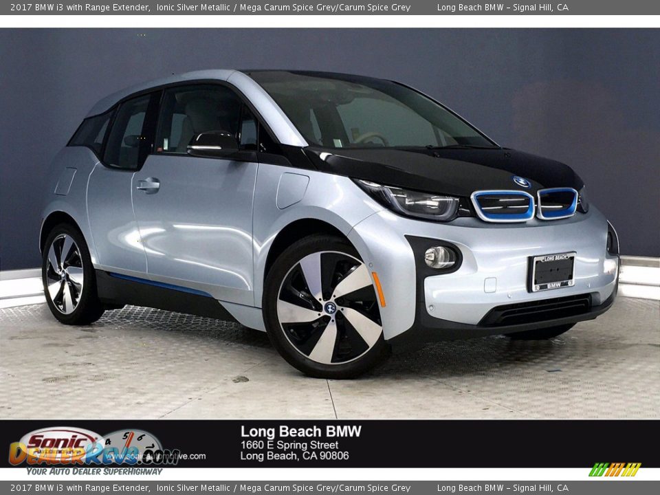 2017 BMW i3 with Range Extender Ionic Silver Metallic / Mega Carum Spice Grey/Carum Spice Grey Photo #1