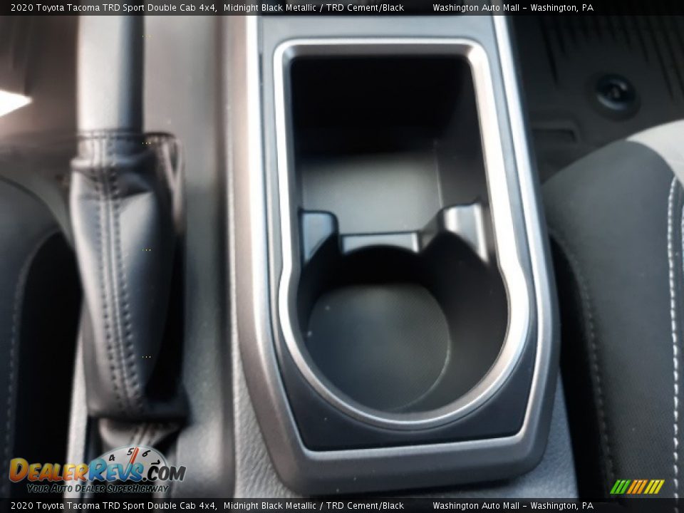 2020 Toyota Tacoma TRD Sport Double Cab 4x4 Midnight Black Metallic / TRD Cement/Black Photo #14