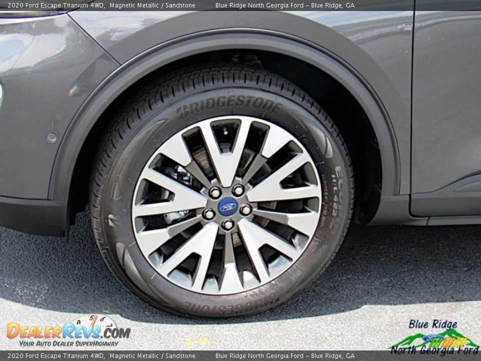 2020 Ford Escape Titanium 4WD Magnetic Metallic / Sandstone Photo #9