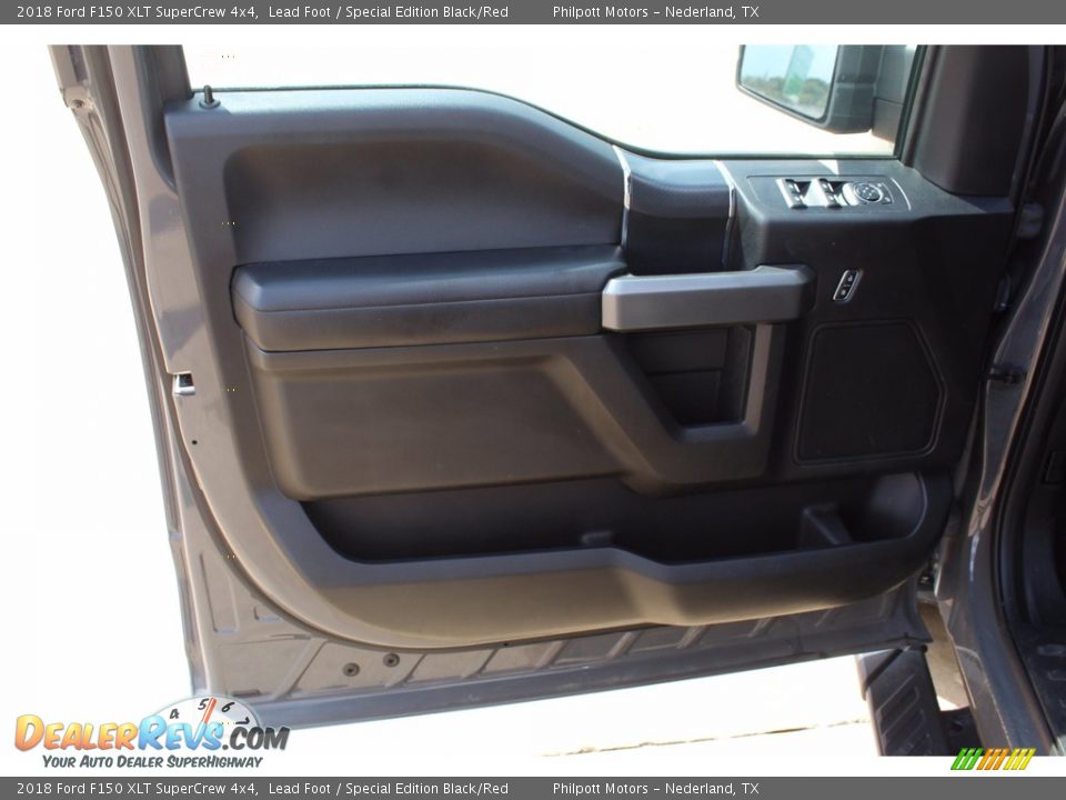 2018 Ford F150 XLT SuperCrew 4x4 Lead Foot / Special Edition Black/Red Photo #13