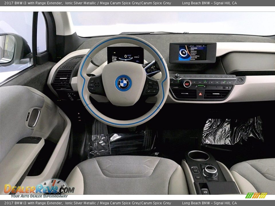 2017 BMW i3 with Range Extender Ionic Silver Metallic / Mega Carum Spice Grey/Carum Spice Grey Photo #4