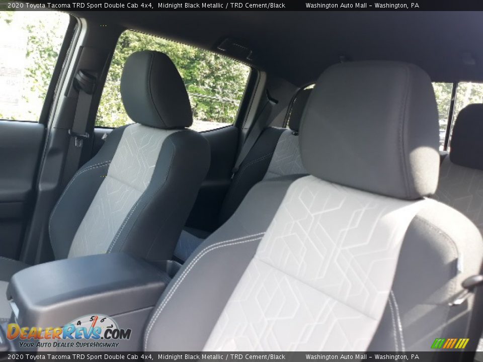 2020 Toyota Tacoma TRD Sport Double Cab 4x4 Midnight Black Metallic / TRD Cement/Black Photo #19