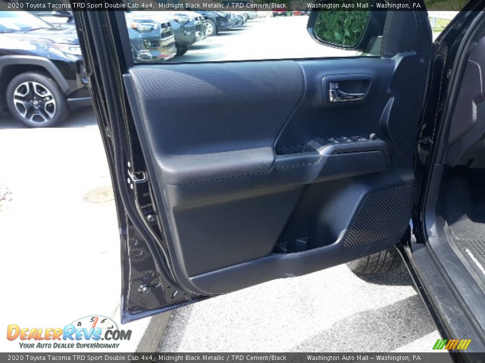 2020 Toyota Tacoma TRD Sport Double Cab 4x4 Midnight Black Metallic / TRD Cement/Black Photo #21