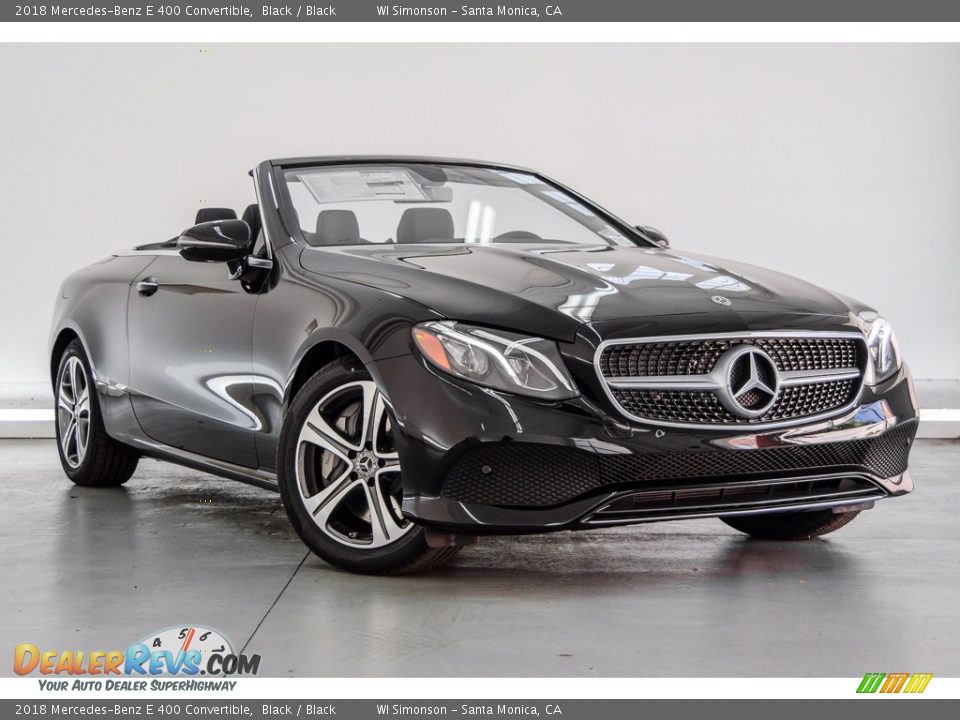 2018 Mercedes-Benz E 400 Convertible Black / Black Photo #12