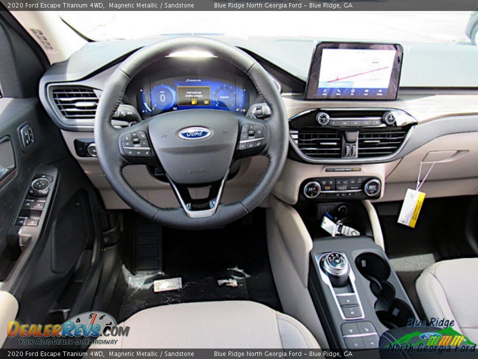 2020 Ford Escape Titanium 4WD Magnetic Metallic / Sandstone Photo #15