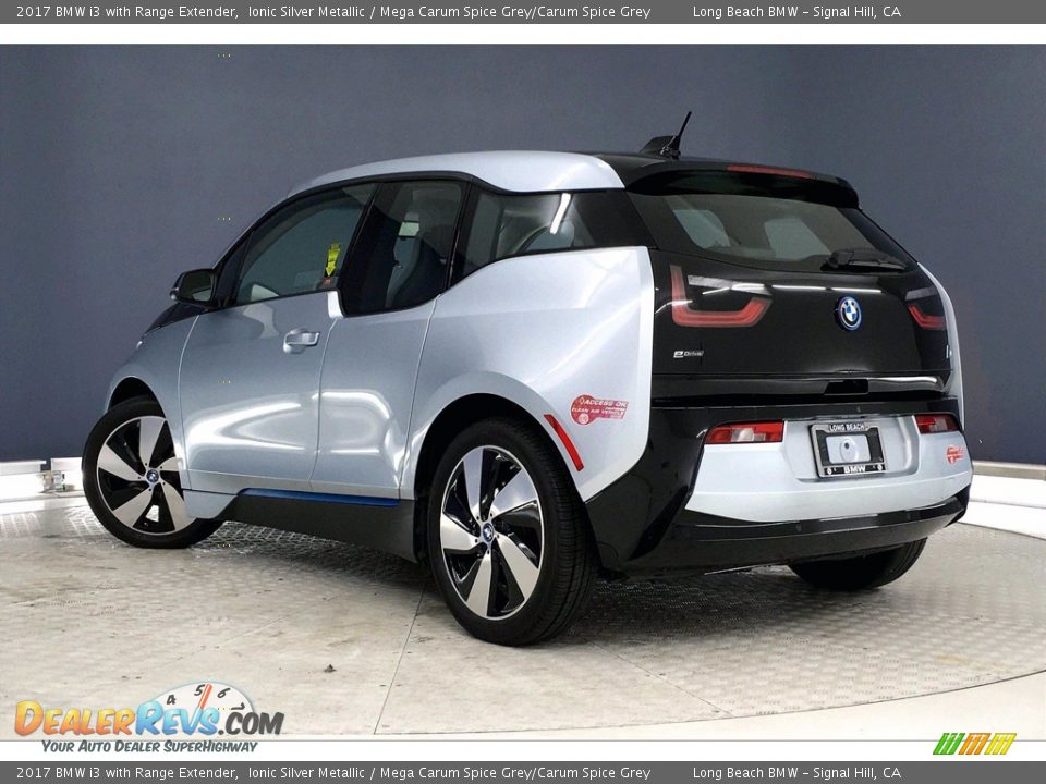 2017 BMW i3 with Range Extender Ionic Silver Metallic / Mega Carum Spice Grey/Carum Spice Grey Photo #10