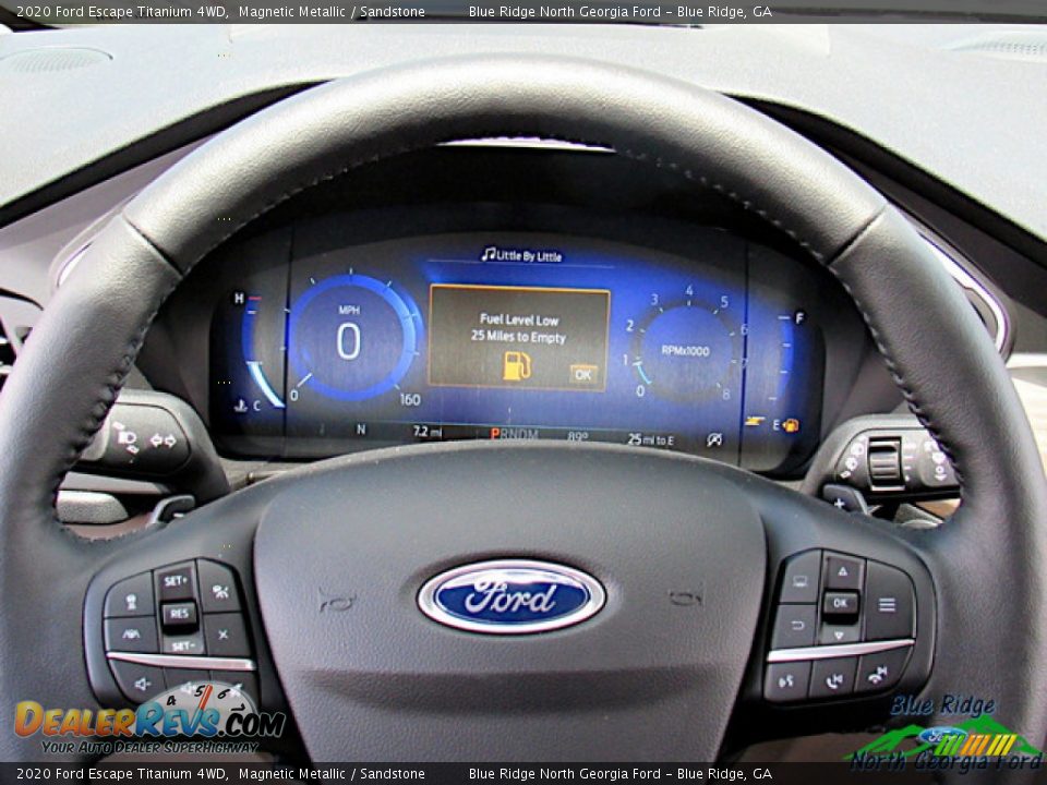 2020 Ford Escape Titanium 4WD Magnetic Metallic / Sandstone Photo #17
