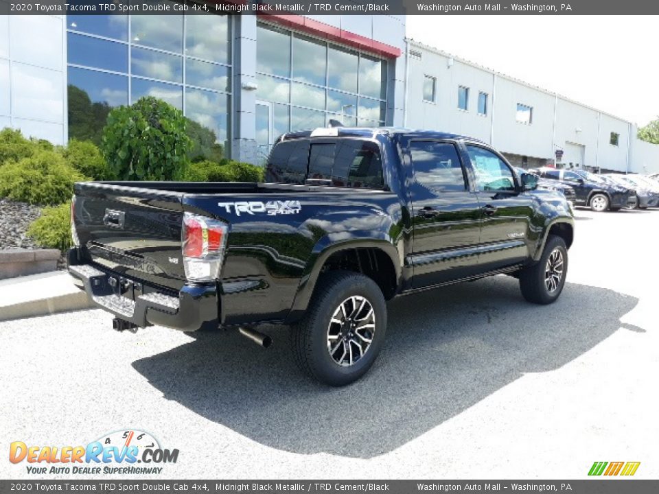 2020 Toyota Tacoma TRD Sport Double Cab 4x4 Midnight Black Metallic / TRD Cement/Black Photo #27