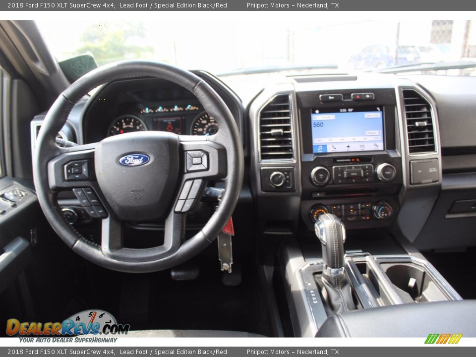 2018 Ford F150 XLT SuperCrew 4x4 Lead Foot / Special Edition Black/Red Photo #24