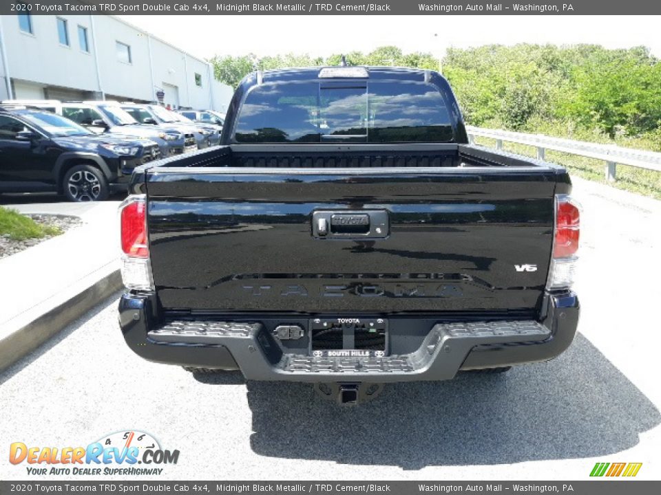 2020 Toyota Tacoma TRD Sport Double Cab 4x4 Midnight Black Metallic / TRD Cement/Black Photo #28