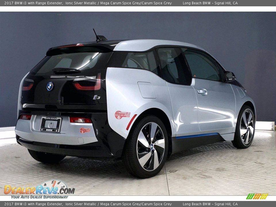 2017 BMW i3 with Range Extender Ionic Silver Metallic / Mega Carum Spice Grey/Carum Spice Grey Photo #13