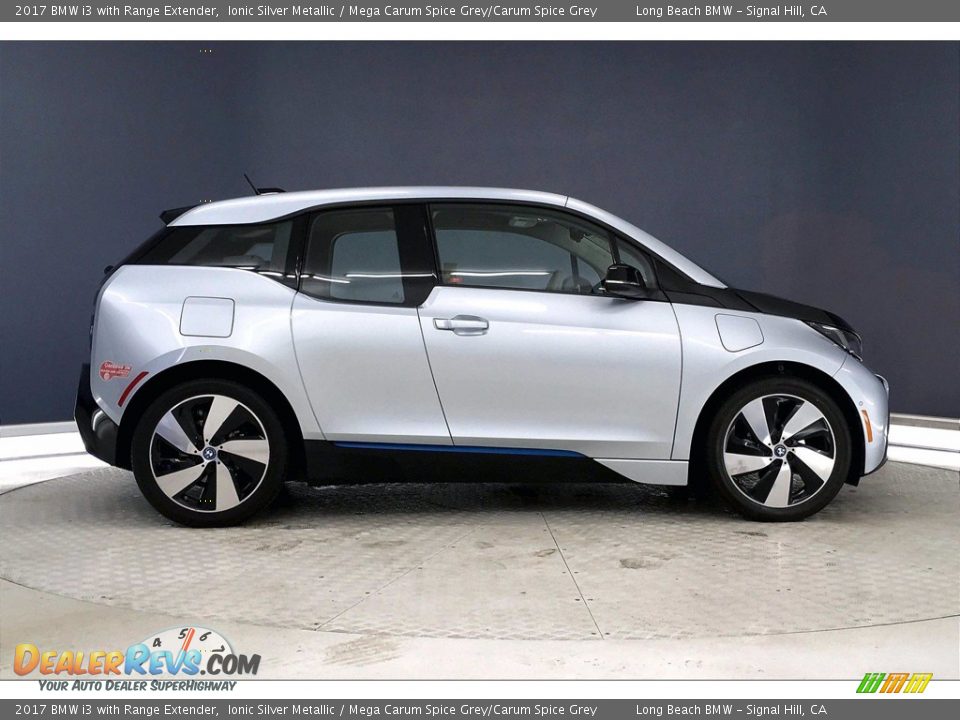 2017 BMW i3 with Range Extender Ionic Silver Metallic / Mega Carum Spice Grey/Carum Spice Grey Photo #14