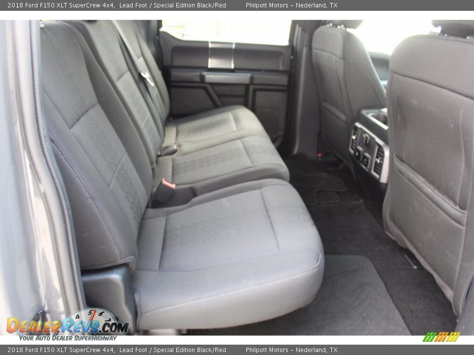 2018 Ford F150 XLT SuperCrew 4x4 Lead Foot / Special Edition Black/Red Photo #28