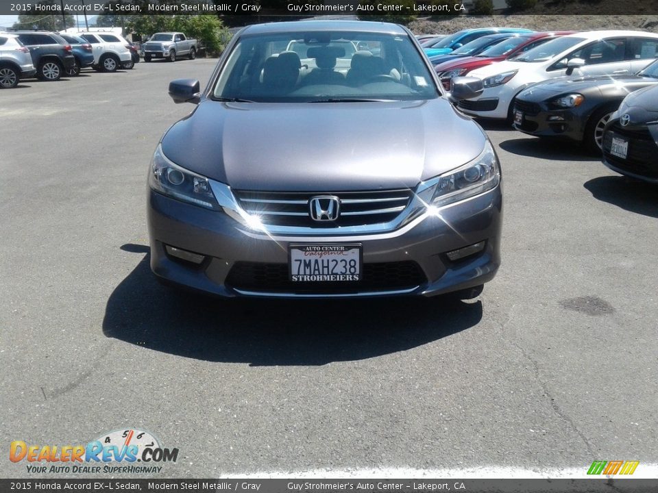 2015 Honda Accord EX-L Sedan Modern Steel Metallic / Gray Photo #4