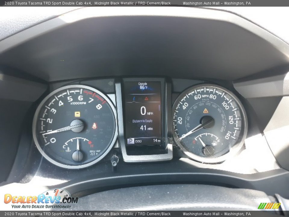 2020 Toyota Tacoma TRD Sport Double Cab 4x4 Gauges Photo #33