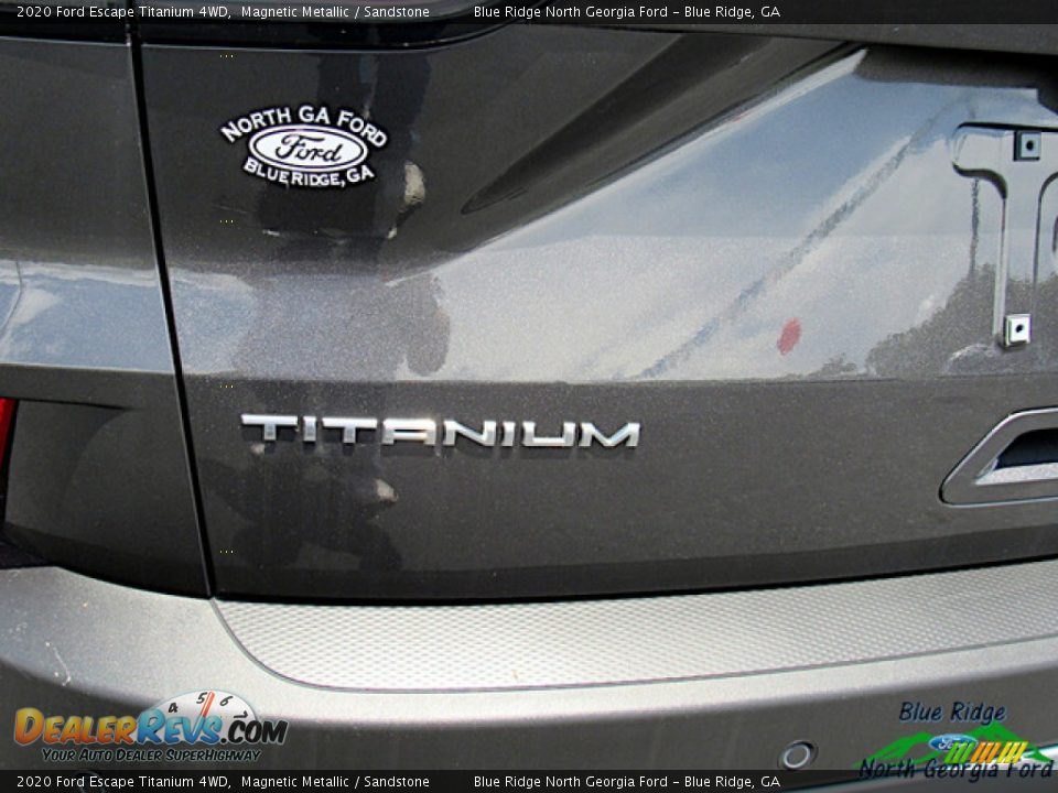 2020 Ford Escape Titanium 4WD Magnetic Metallic / Sandstone Photo #26