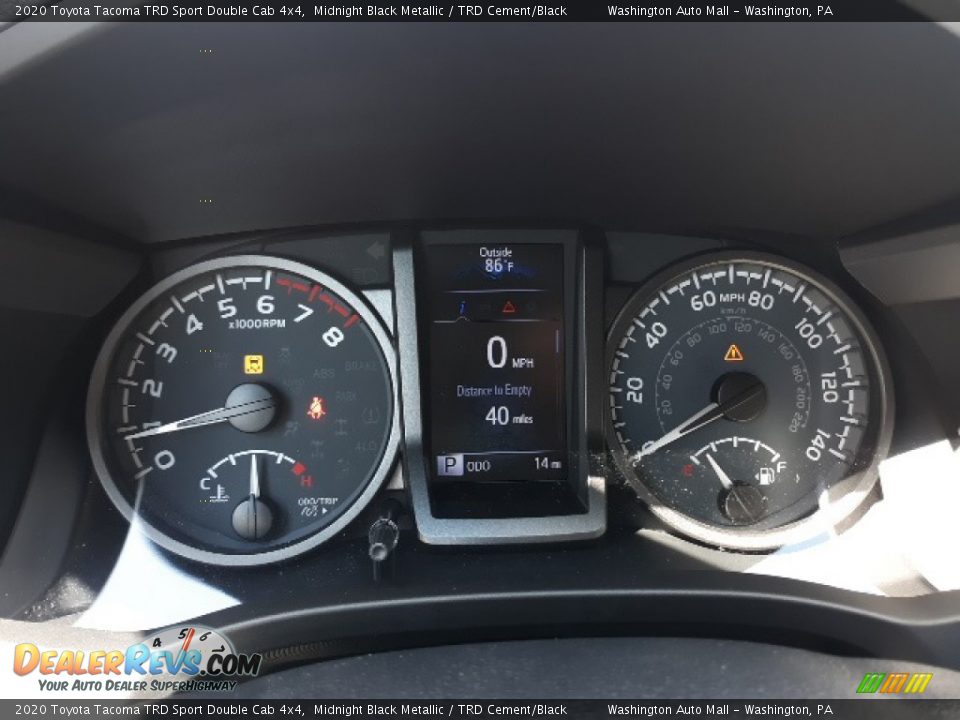 2020 Toyota Tacoma TRD Sport Double Cab 4x4 Gauges Photo #34