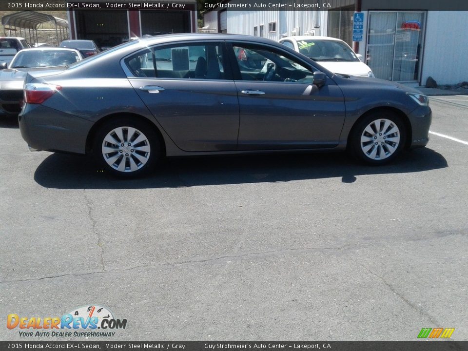 2015 Honda Accord EX-L Sedan Modern Steel Metallic / Gray Photo #5