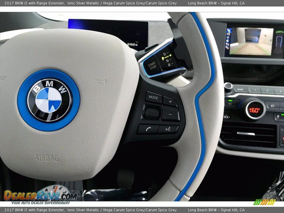 2017 BMW i3 with Range Extender Ionic Silver Metallic / Mega Carum Spice Grey/Carum Spice Grey Photo #19