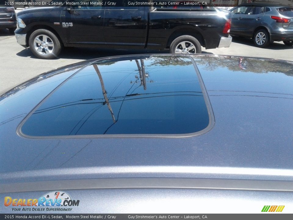 2015 Honda Accord EX-L Sedan Modern Steel Metallic / Gray Photo #7