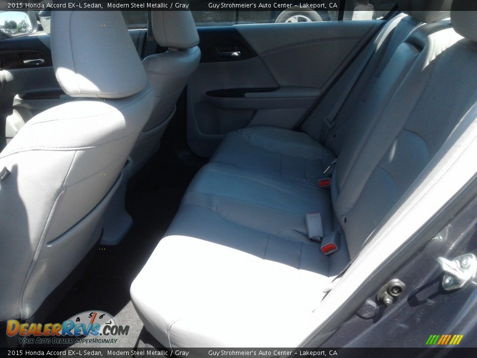 2015 Honda Accord EX-L Sedan Modern Steel Metallic / Gray Photo #8