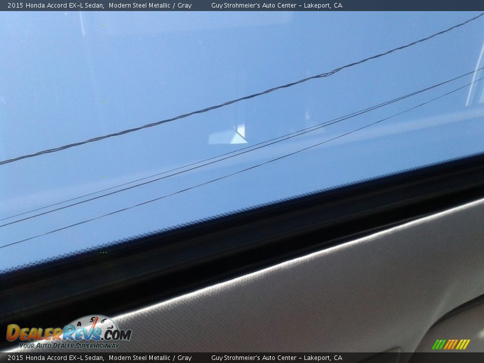 2015 Honda Accord EX-L Sedan Modern Steel Metallic / Gray Photo #12