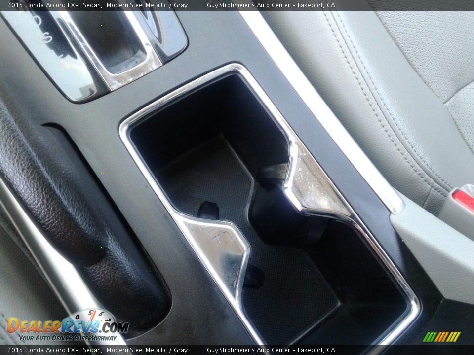 2015 Honda Accord EX-L Sedan Modern Steel Metallic / Gray Photo #14