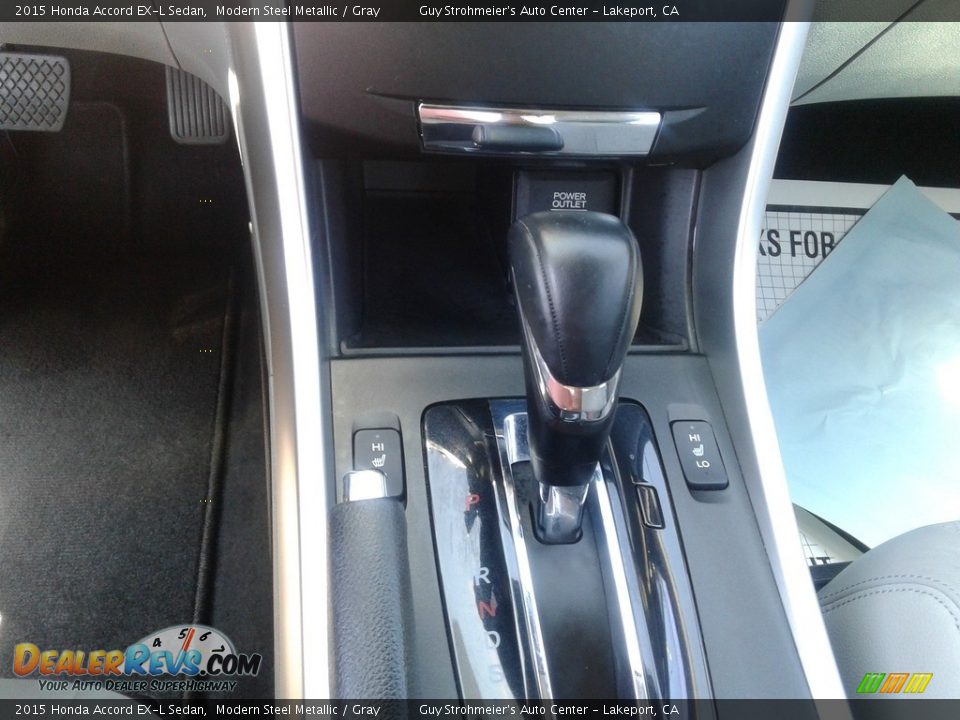 2015 Honda Accord EX-L Sedan Modern Steel Metallic / Gray Photo #15