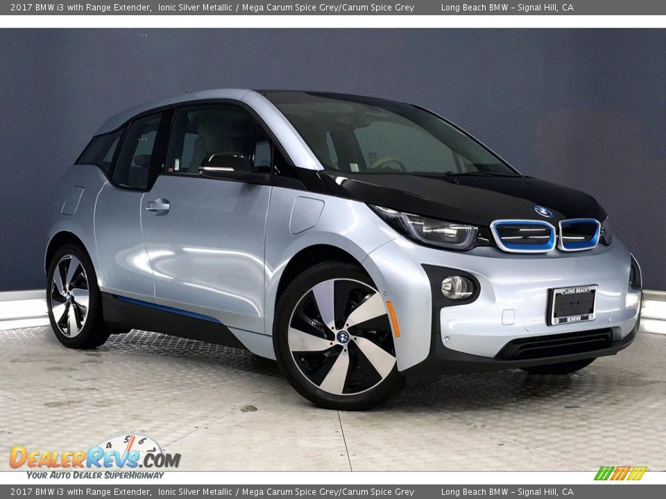 2017 BMW i3 with Range Extender Ionic Silver Metallic / Mega Carum Spice Grey/Carum Spice Grey Photo #36