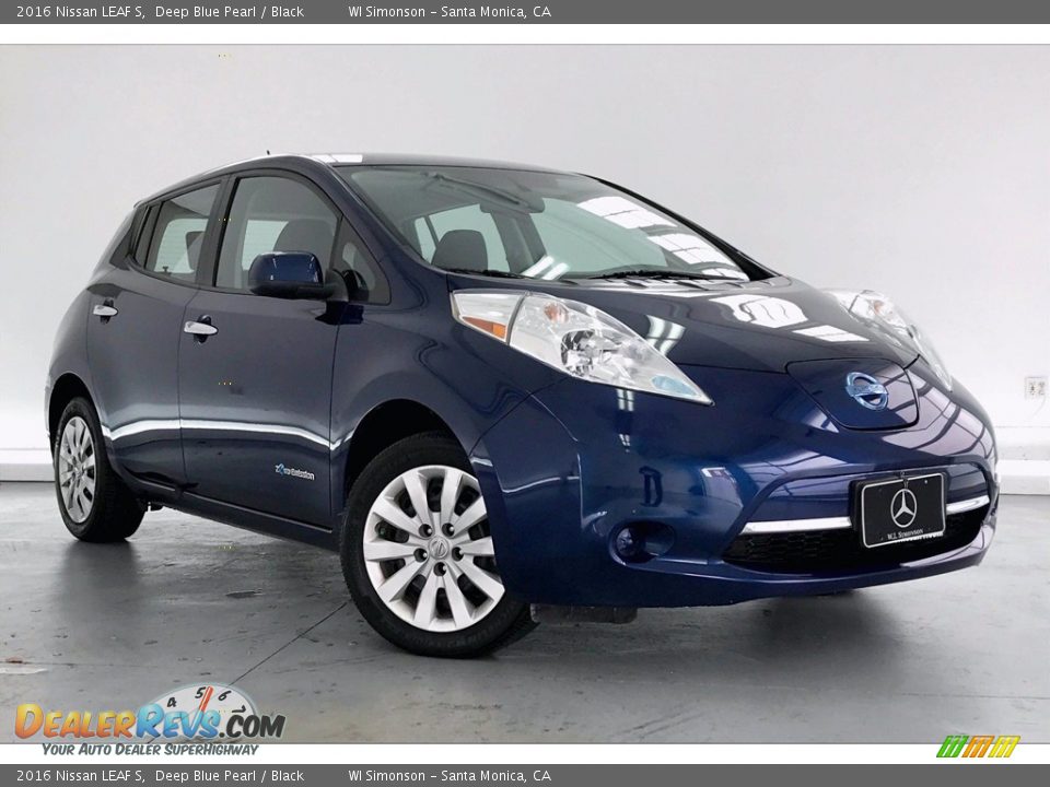 Deep Blue Pearl 2016 Nissan LEAF S Photo #33