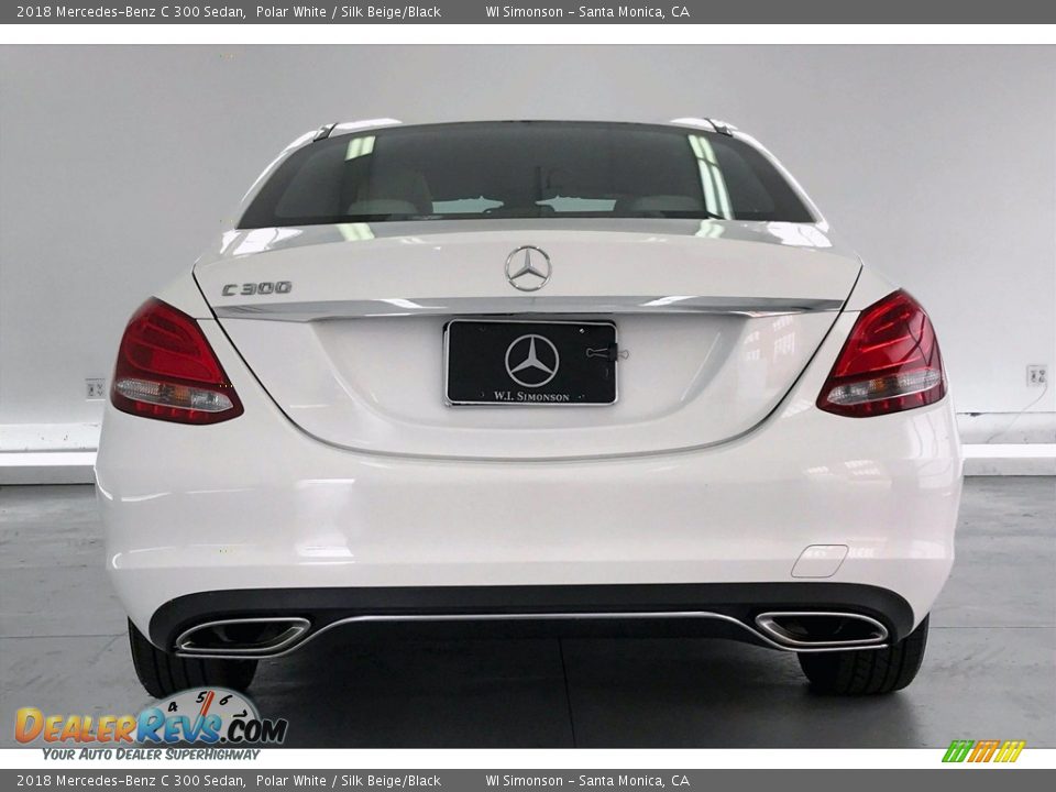 2018 Mercedes-Benz C 300 Sedan Polar White / Silk Beige/Black Photo #3