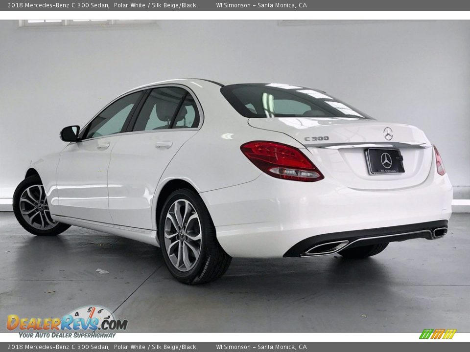 2018 Mercedes-Benz C 300 Sedan Polar White / Silk Beige/Black Photo #10