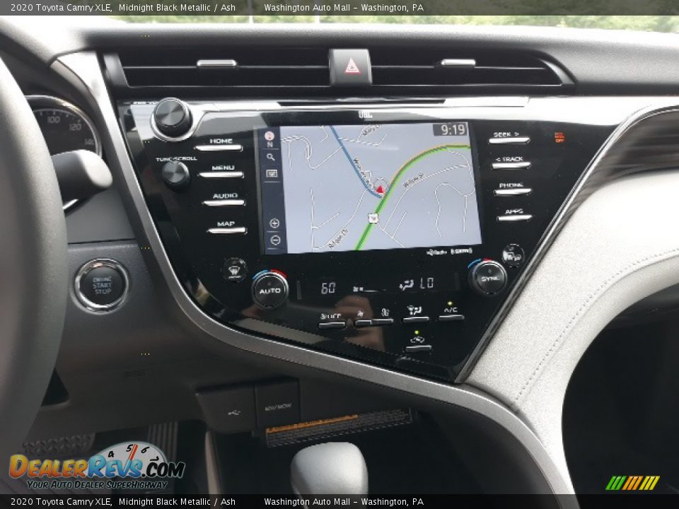 2020 Toyota Camry XLE Midnight Black Metallic / Ash Photo #12