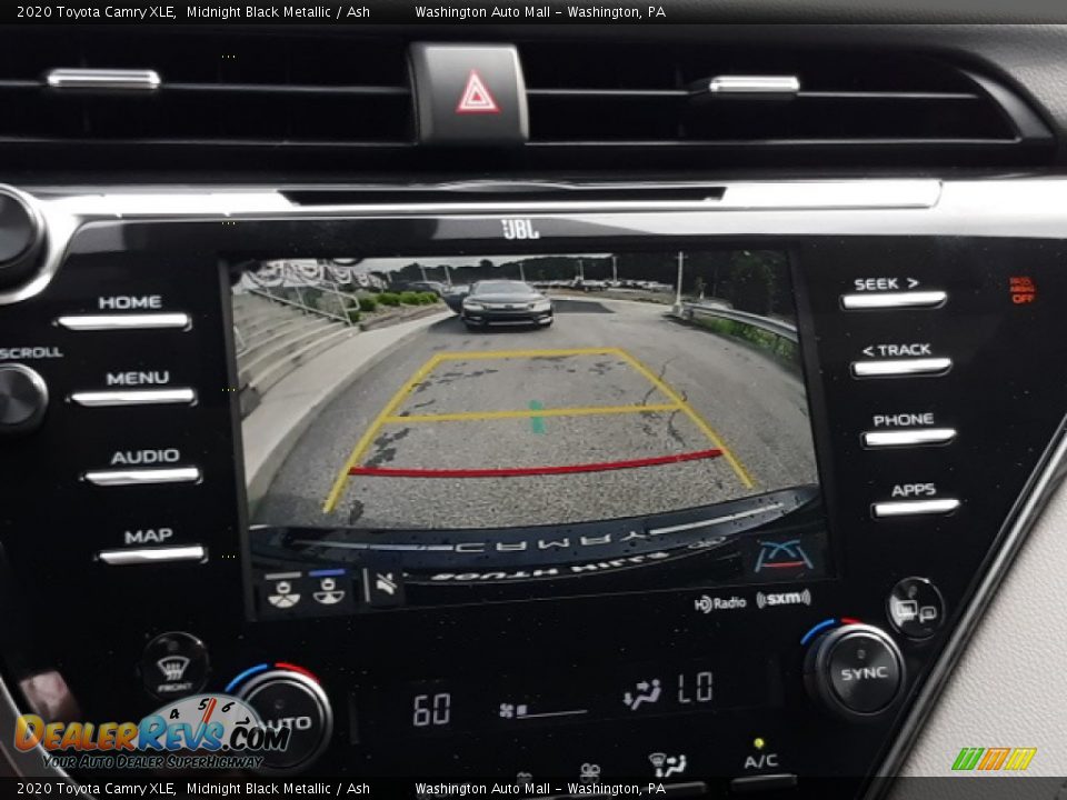 2020 Toyota Camry XLE Midnight Black Metallic / Ash Photo #13