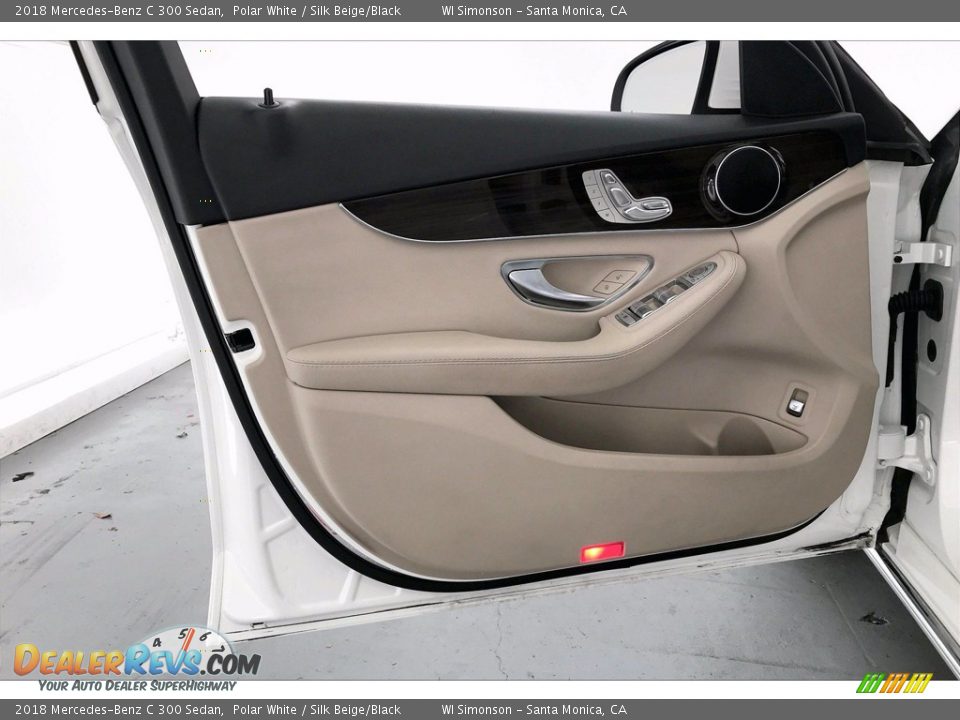 2018 Mercedes-Benz C 300 Sedan Polar White / Silk Beige/Black Photo #25