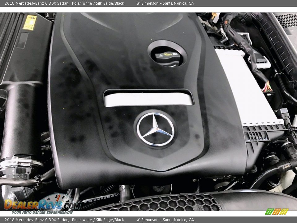 2018 Mercedes-Benz C 300 Sedan Polar White / Silk Beige/Black Photo #31