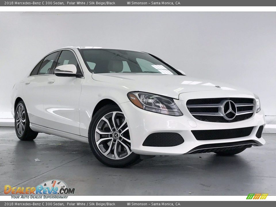 2018 Mercedes-Benz C 300 Sedan Polar White / Silk Beige/Black Photo #34