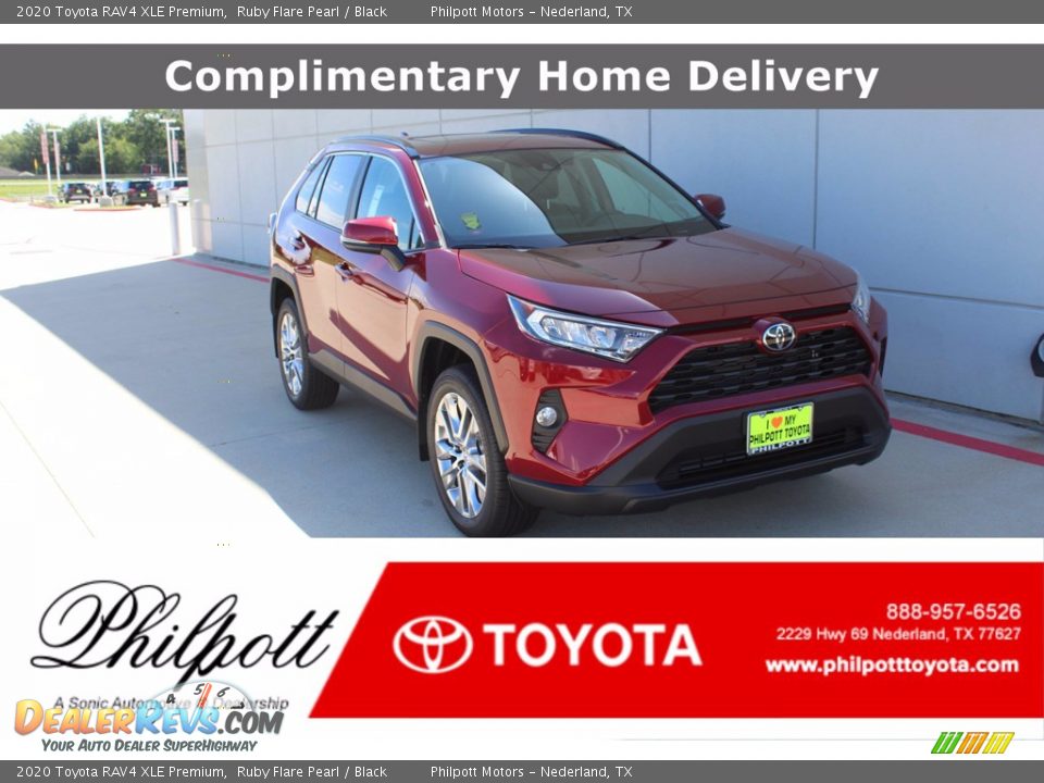 2020 Toyota RAV4 XLE Premium Ruby Flare Pearl / Black Photo #1