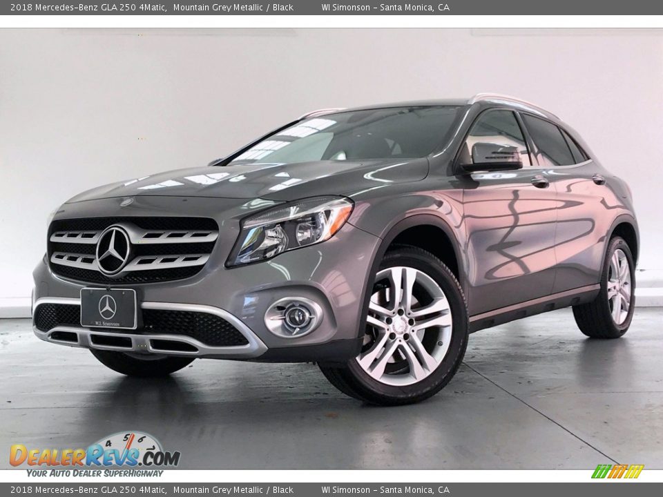 2018 Mercedes-Benz GLA 250 4Matic Mountain Grey Metallic / Black Photo #12