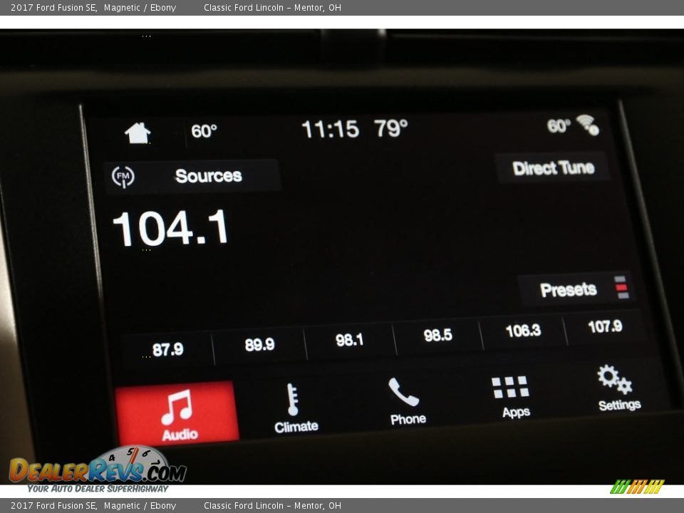 2017 Ford Fusion SE Magnetic / Ebony Photo #11