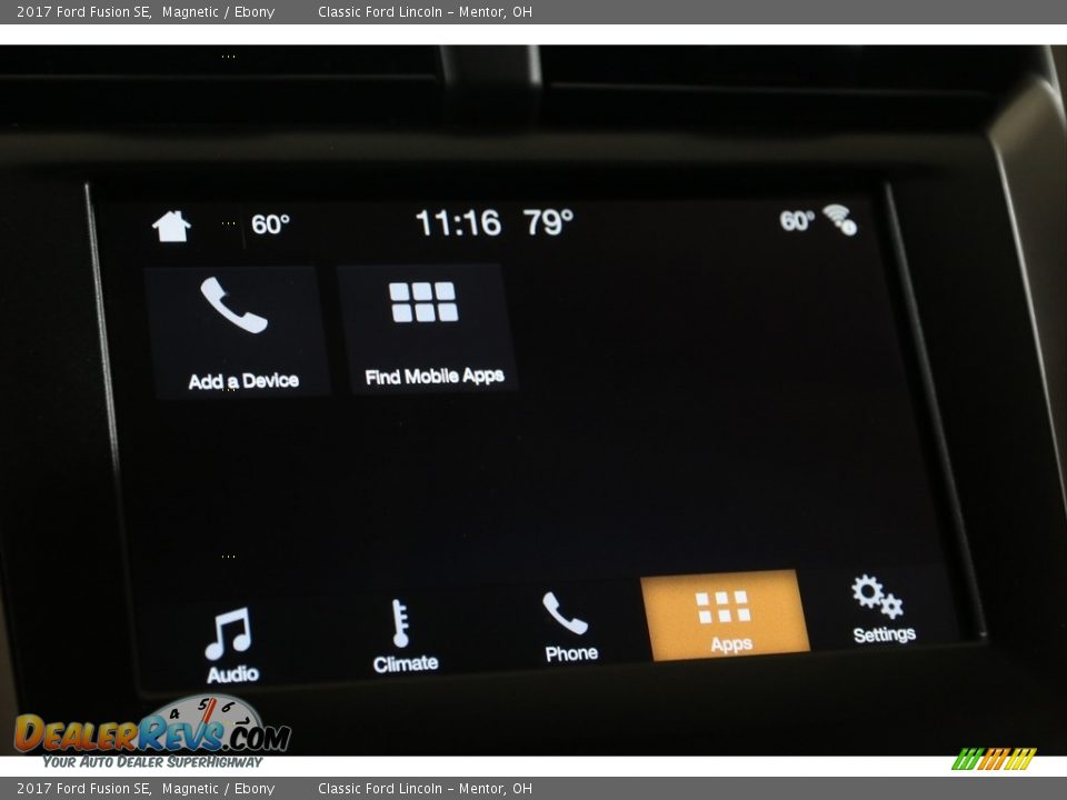 2017 Ford Fusion SE Magnetic / Ebony Photo #14