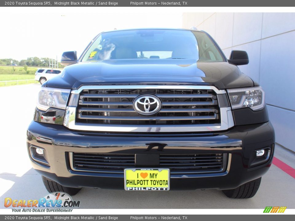 2020 Toyota Sequoia SR5 Midnight Black Metallic / Sand Beige Photo #3