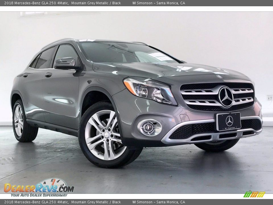 2018 Mercedes-Benz GLA 250 4Matic Mountain Grey Metallic / Black Photo #34