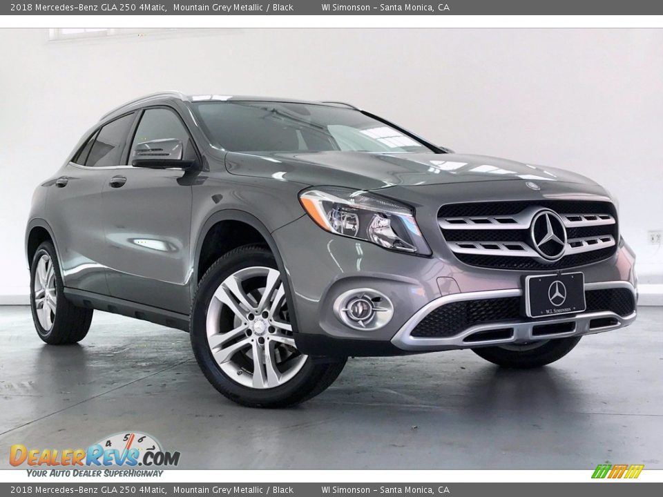 2018 Mercedes-Benz GLA 250 4Matic Mountain Grey Metallic / Black Photo #34