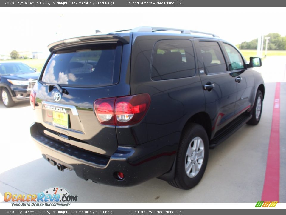 2020 Toyota Sequoia SR5 Midnight Black Metallic / Sand Beige Photo #8