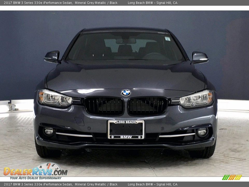 2017 BMW 3 Series 330e iPerfomance Sedan Mineral Grey Metallic / Black Photo #2