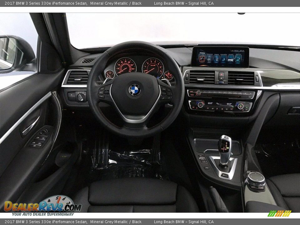 2017 BMW 3 Series 330e iPerfomance Sedan Mineral Grey Metallic / Black Photo #4