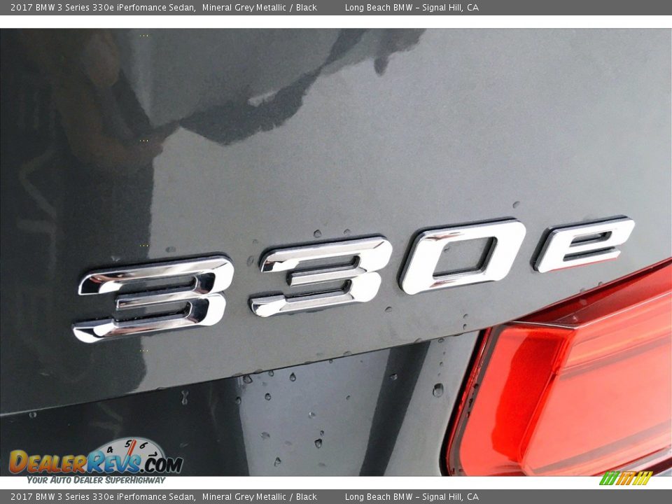 2017 BMW 3 Series 330e iPerfomance Sedan Mineral Grey Metallic / Black Photo #7